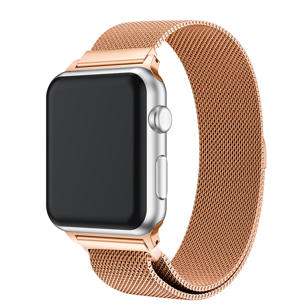 Apple Watch 45mm - Milanese Semicircular Gold — correa (foto 2 de 4)