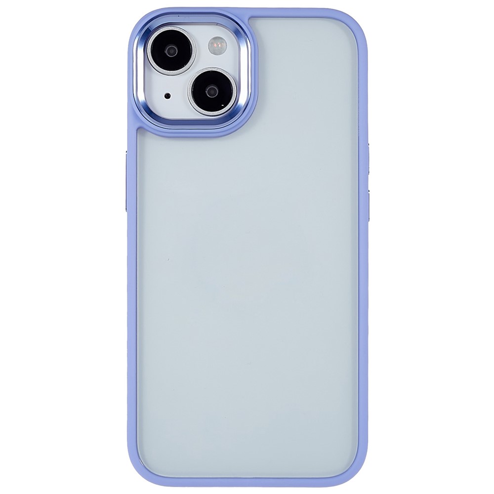 iPhone 14 - TPU Cover Metal Camera & Buttons Purple — estuche (foto 2 de 9)