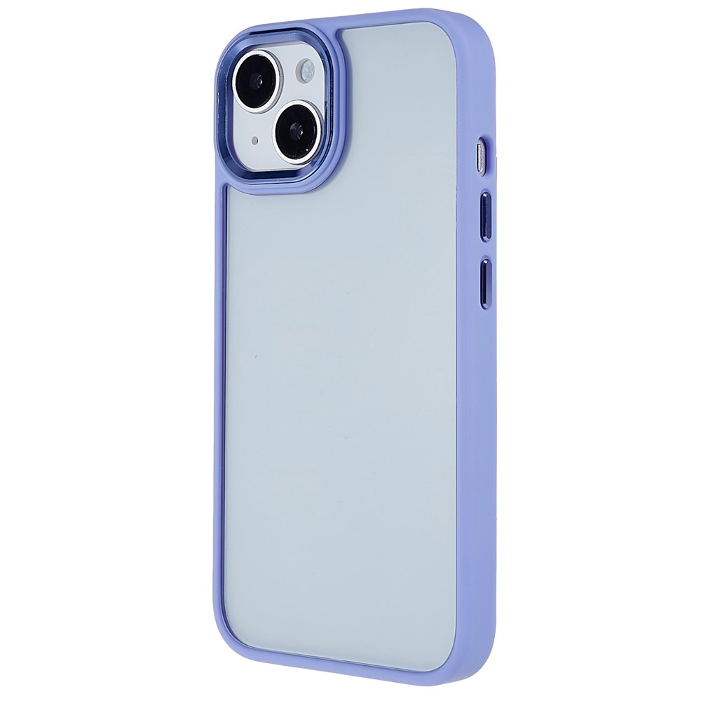 iPhone 14 - TPU Cover Metal Camera & Buttons Purple — estuche (foto 3 de 9)