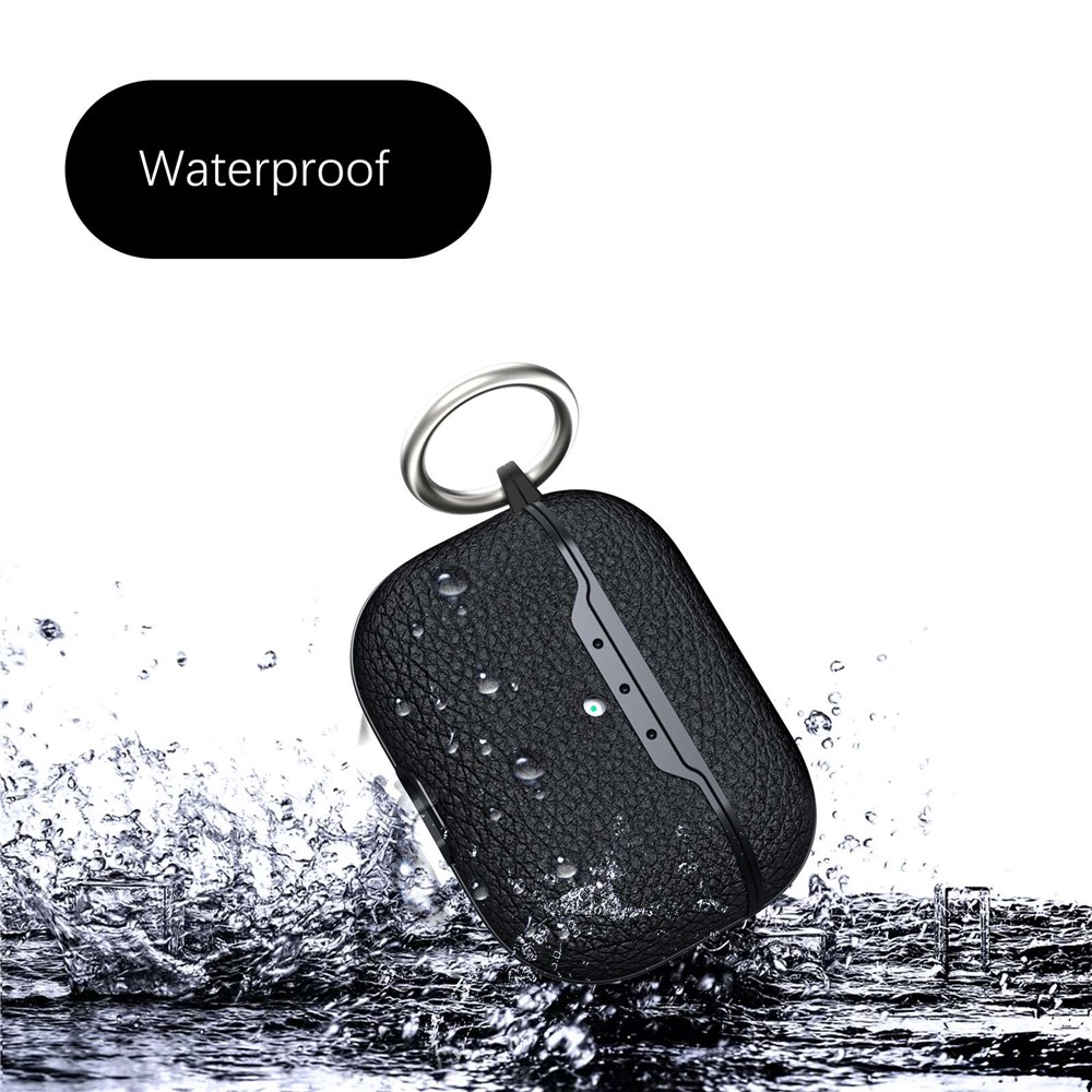 Apple AirPods Pro 2 - Litchi Texture Case Black — estuche (foto 3 de 8)