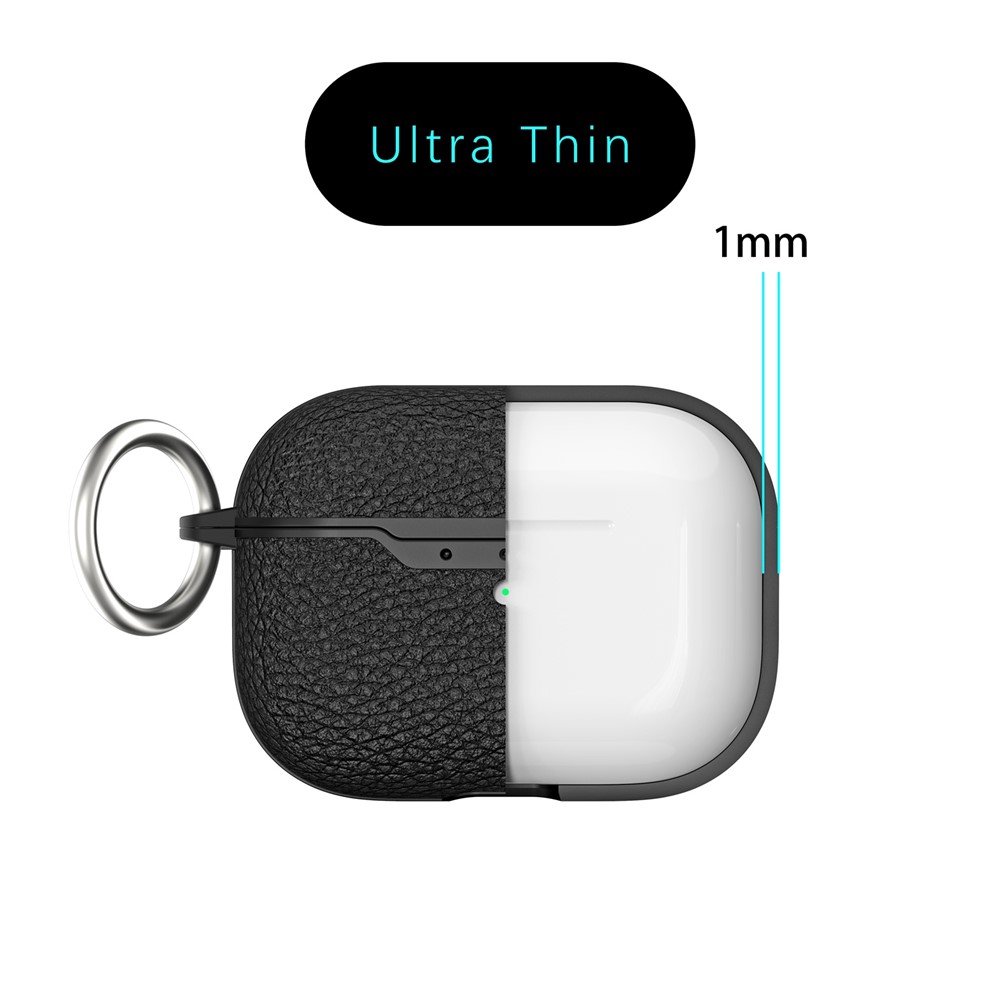 Apple AirPods Pro 2 - Litchi Texture Case Black — estuche (foto 7 de 8)