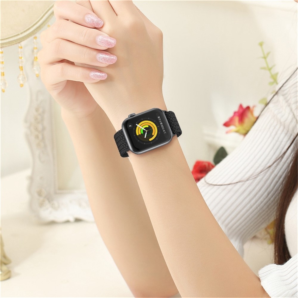 Apple Watch 45mm - Nylon Braided Black — correa (foto 3 de 5)