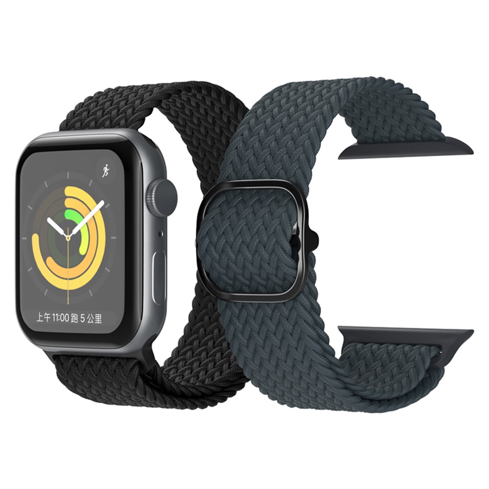 Apple Watch 45mm - Nylon Braided Black — correa (foto 4 de 5)
