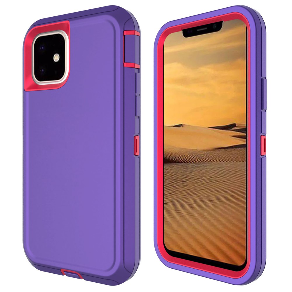 iPhone 11 - Heavy Duty Purple/Rose — estuche