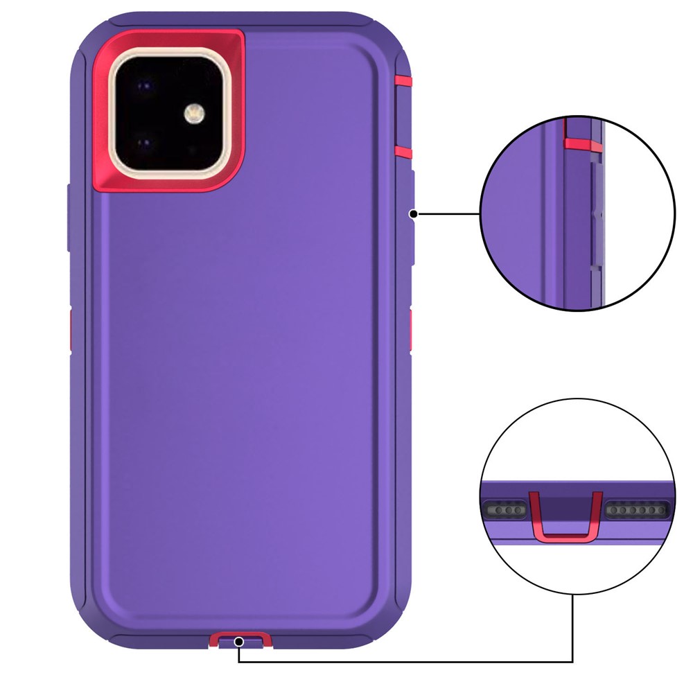 iPhone 11 - Heavy Duty Purple/Rose — estuche (foto 3 de 6)