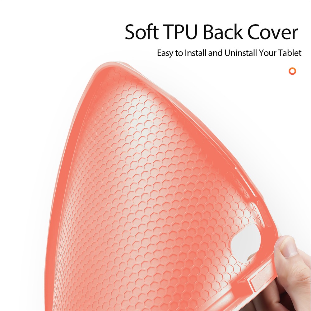 iPad 10.9 2022 - DUX DUCIS Domo Series Pink — estuche (foto 10 de 12)