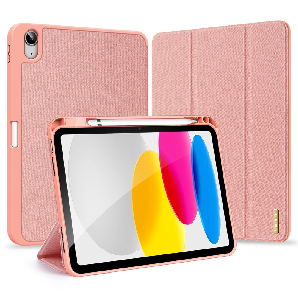 iPad 10.9 2022 - DUX DUCIS Domo Series Pink — estuche (foto 11 de 12)