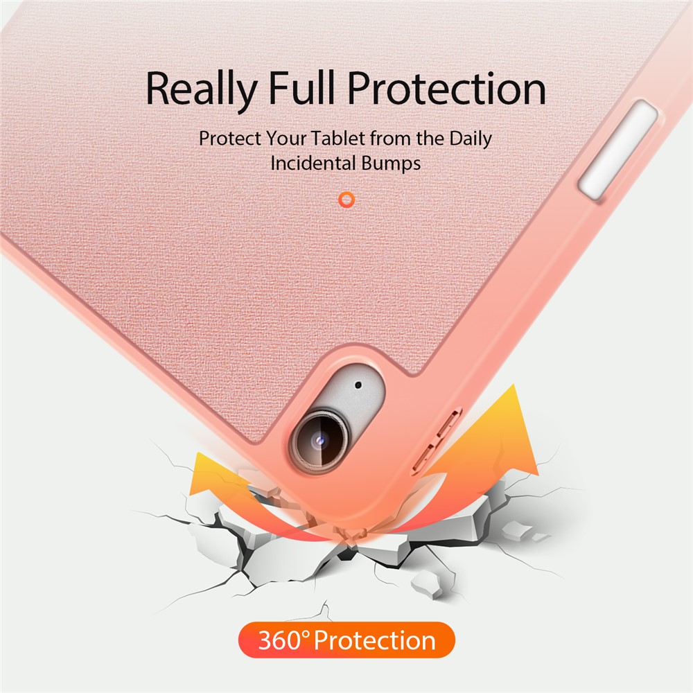 iPad 10.9 2022 - DUX DUCIS Domo Series Pink — estuche (foto 9 de 12)