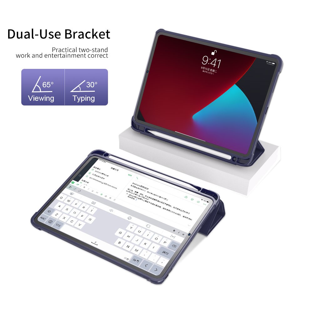 iPad 10.9 2022 - Leather Wallet Purple — estuche (foto 2 de 8)