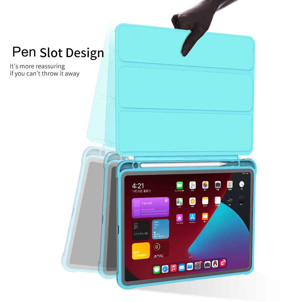 iPad 10.9 2022 - Leather Wallet Purple — estuche (foto 7 de 8)