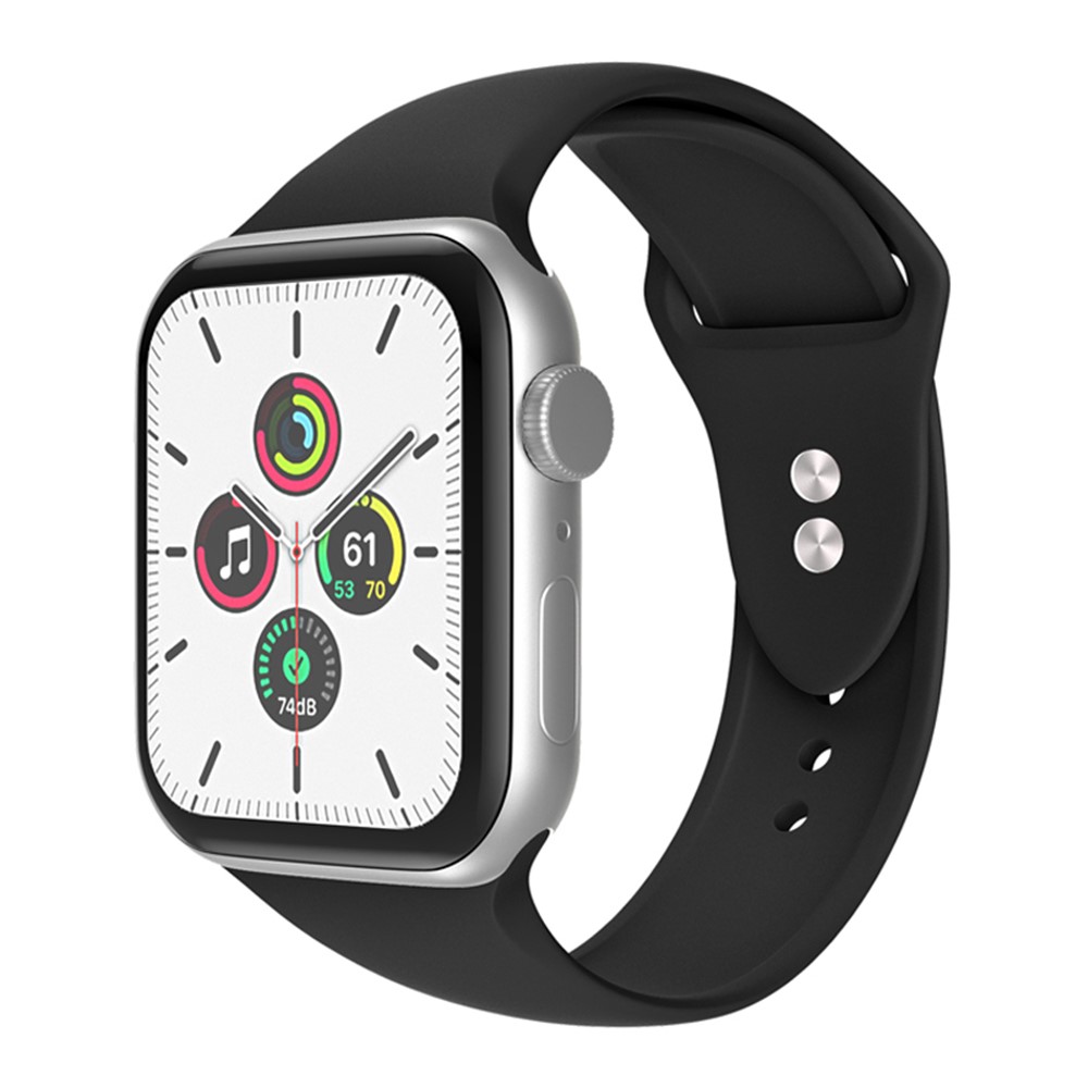 Apple Watch 44/45mm - Silicone Band All Black — correa (foto 2 de 8)