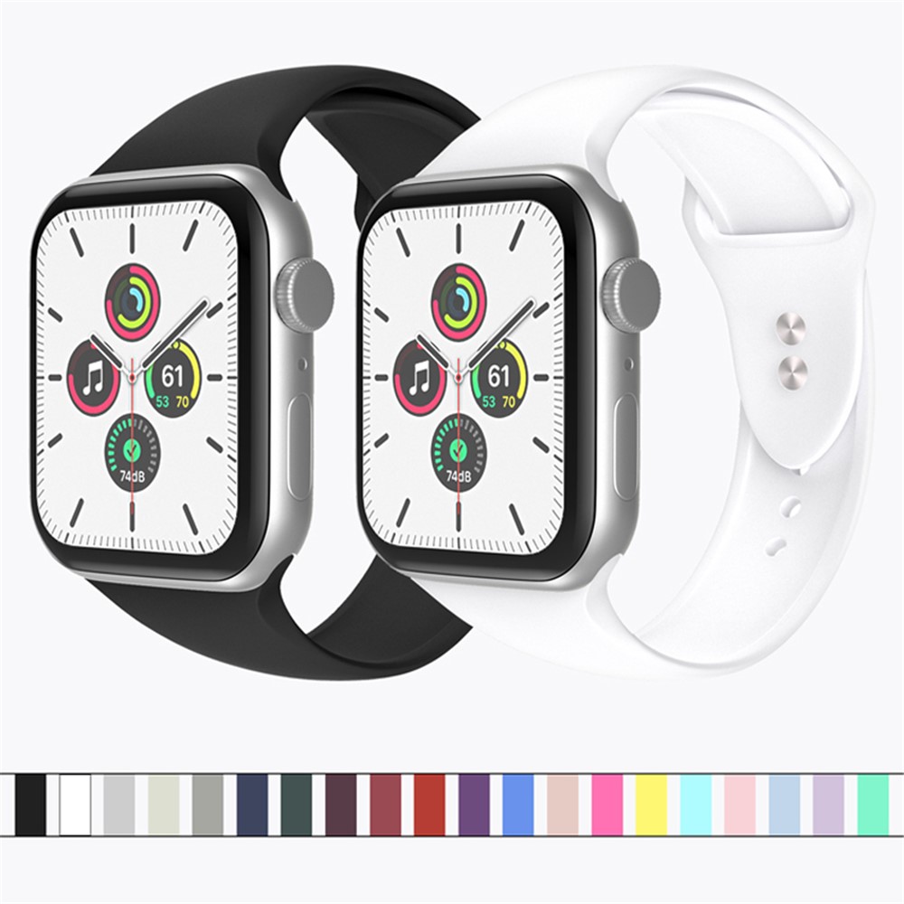 Apple Watch 44/45mm - Silicone Band All Black — correa (foto 7 de 8)