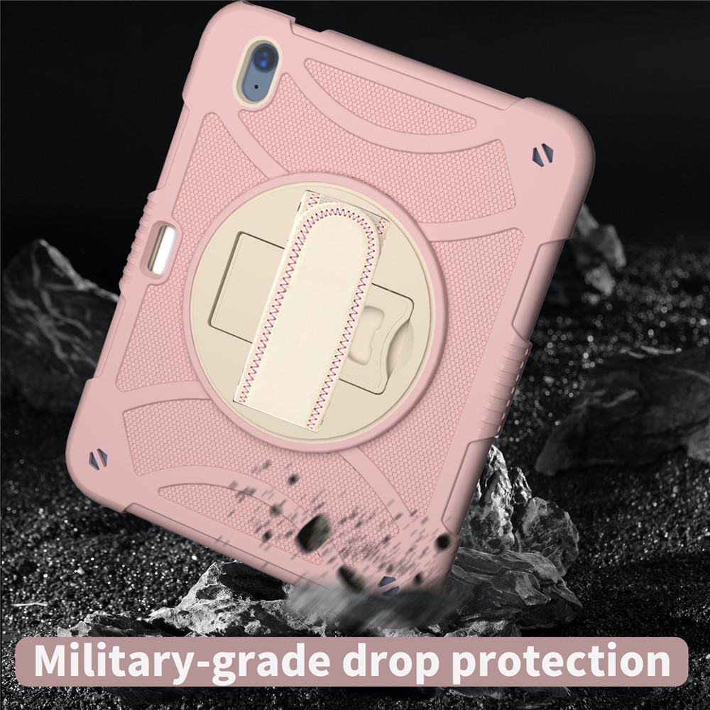 iPad 10.9 2022 - Shockproof With Handle Strap Rose Gold — estuche (foto 2 de 6)