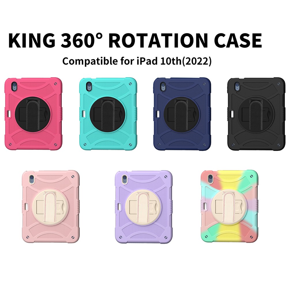 iPad 10.9 2022 - Shockproof With Handle Strap Rose Gold — estuche (foto 6 de 6)