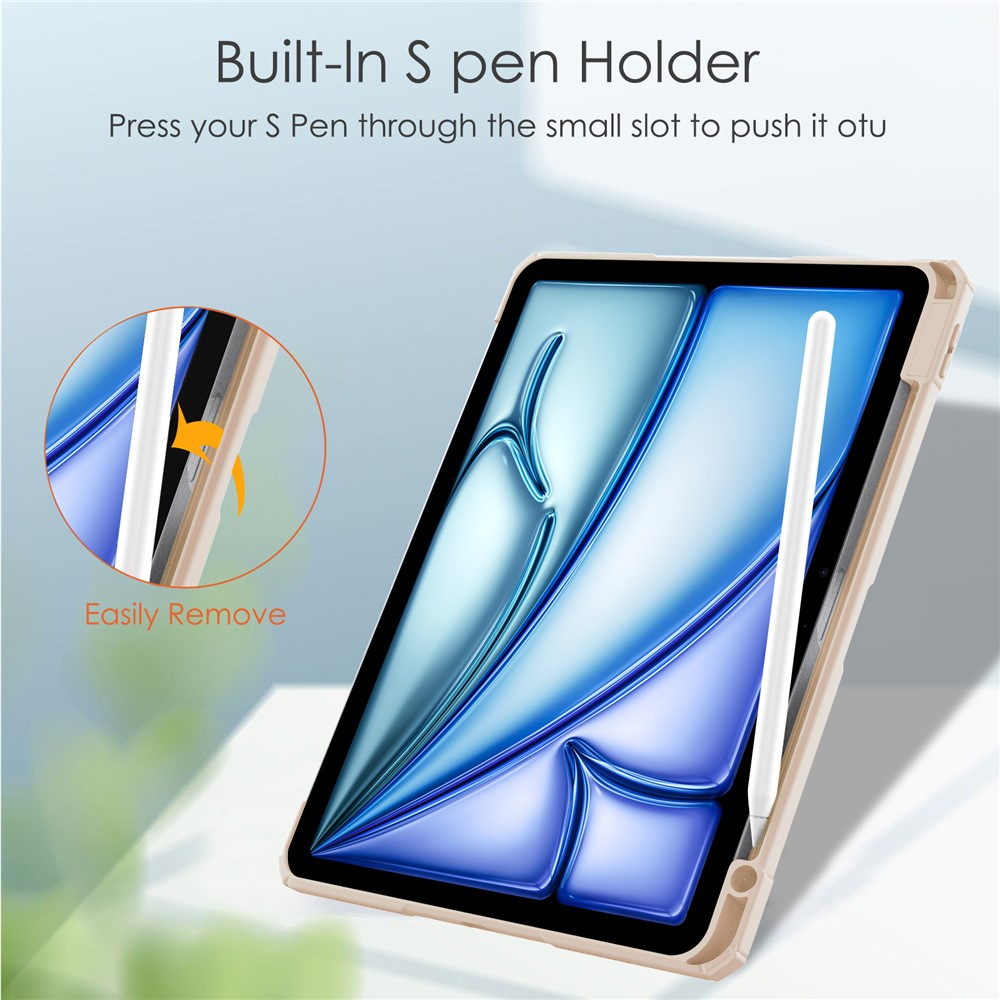 iPad Air 11 2024 - PU Leather Acrylic Pink — estuche (foto 7 de 8)