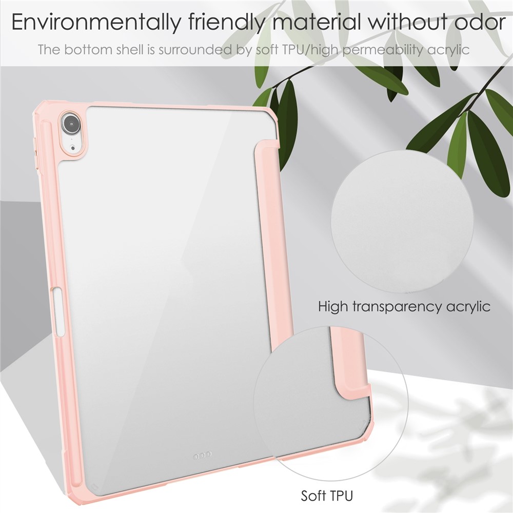 iPad Air 11 2024 - PU Leather Acrylic Pink — estuche (foto 8 de 8)