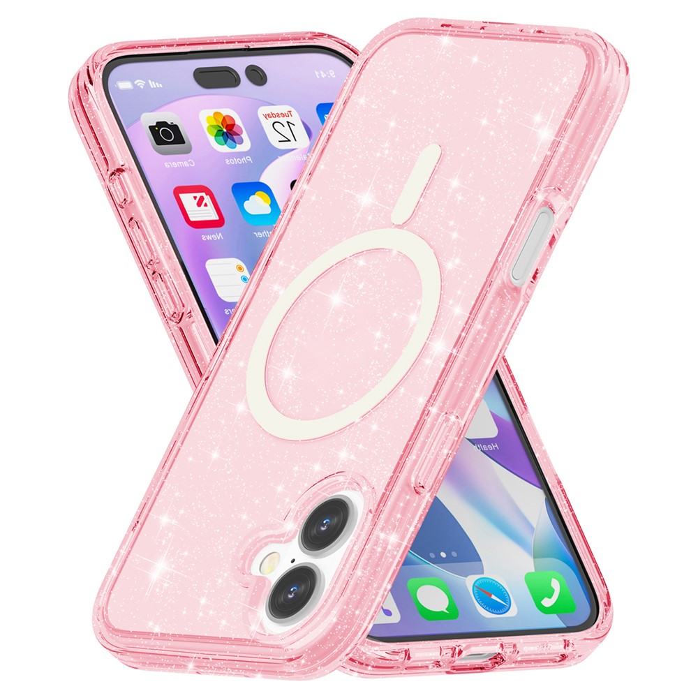 iPhone 16 - Glitter Powder With MagSafe Pink — estuche (foto 4 de 8)