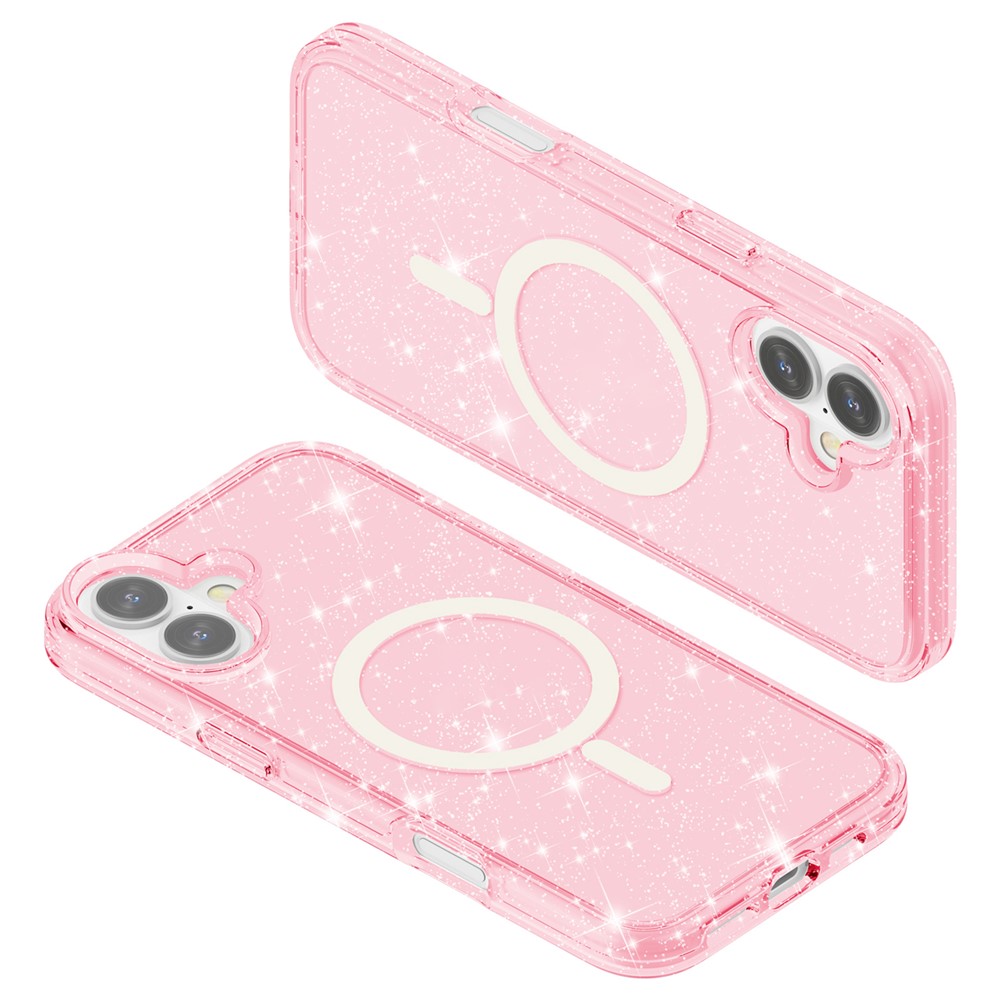 iPhone 16 - Glitter Powder With MagSafe Pink — estuche (foto 5 de 8)