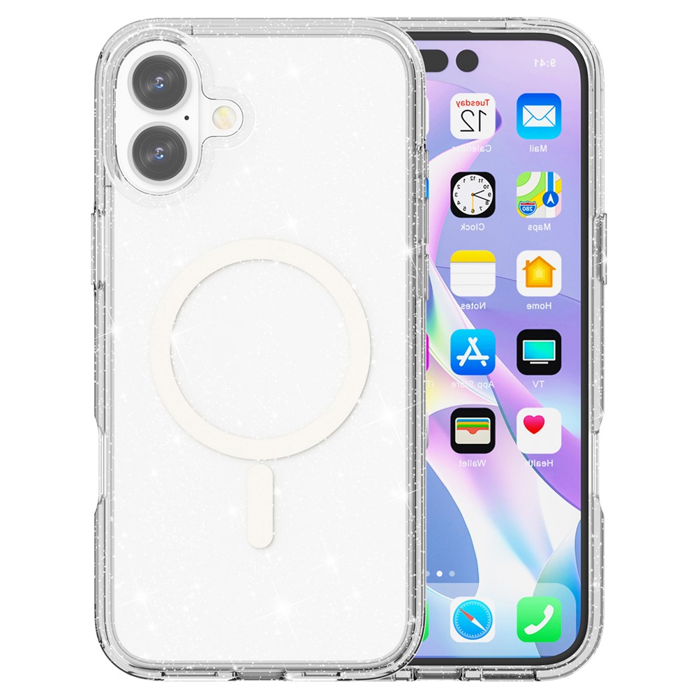 iPhone 16 - Glitter Powder With MagSafe Transparent — estuche (foto 7 de 8)