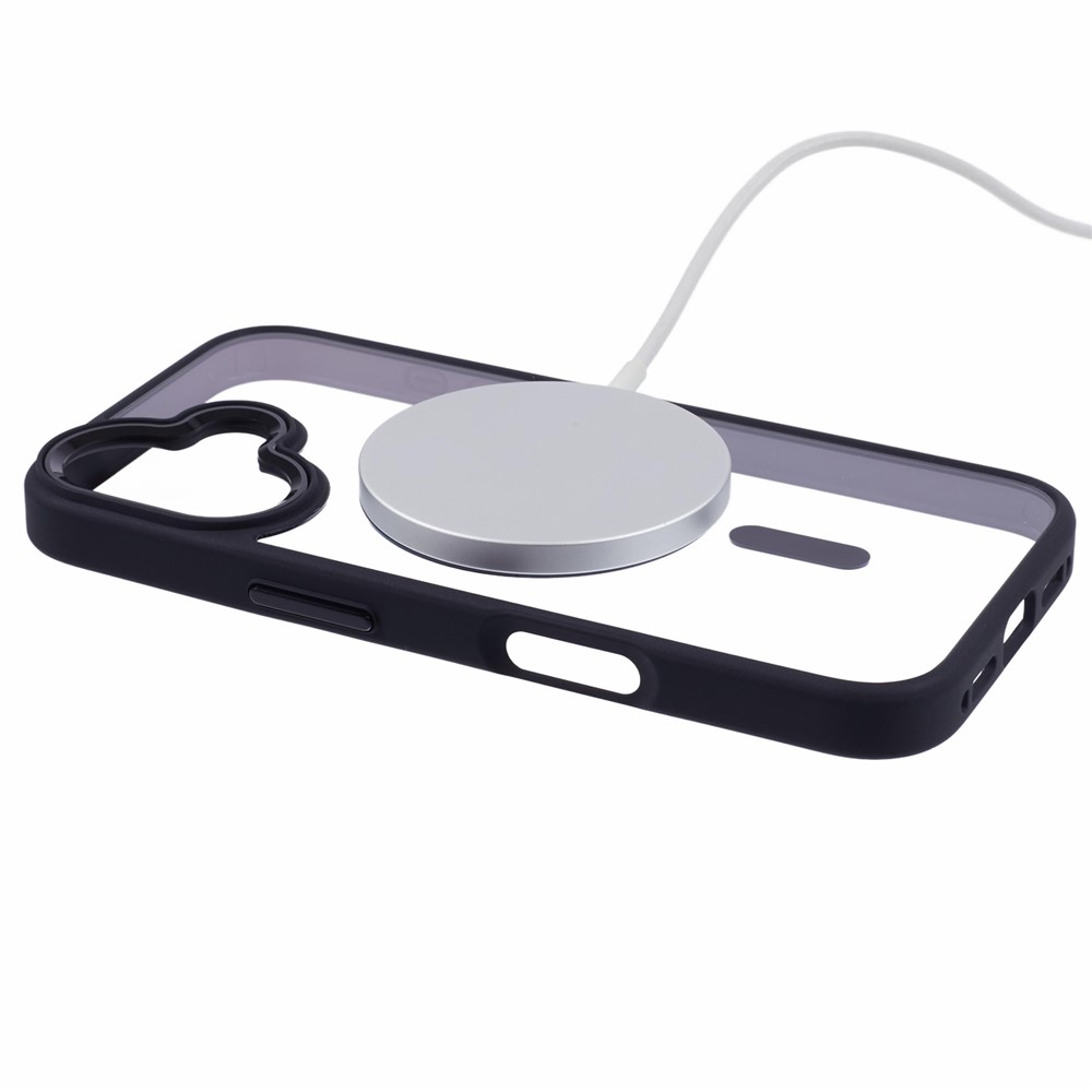 iPhone 16 - TPU Clear Cover With MagSafe Black — estuche (foto 4 de 7)