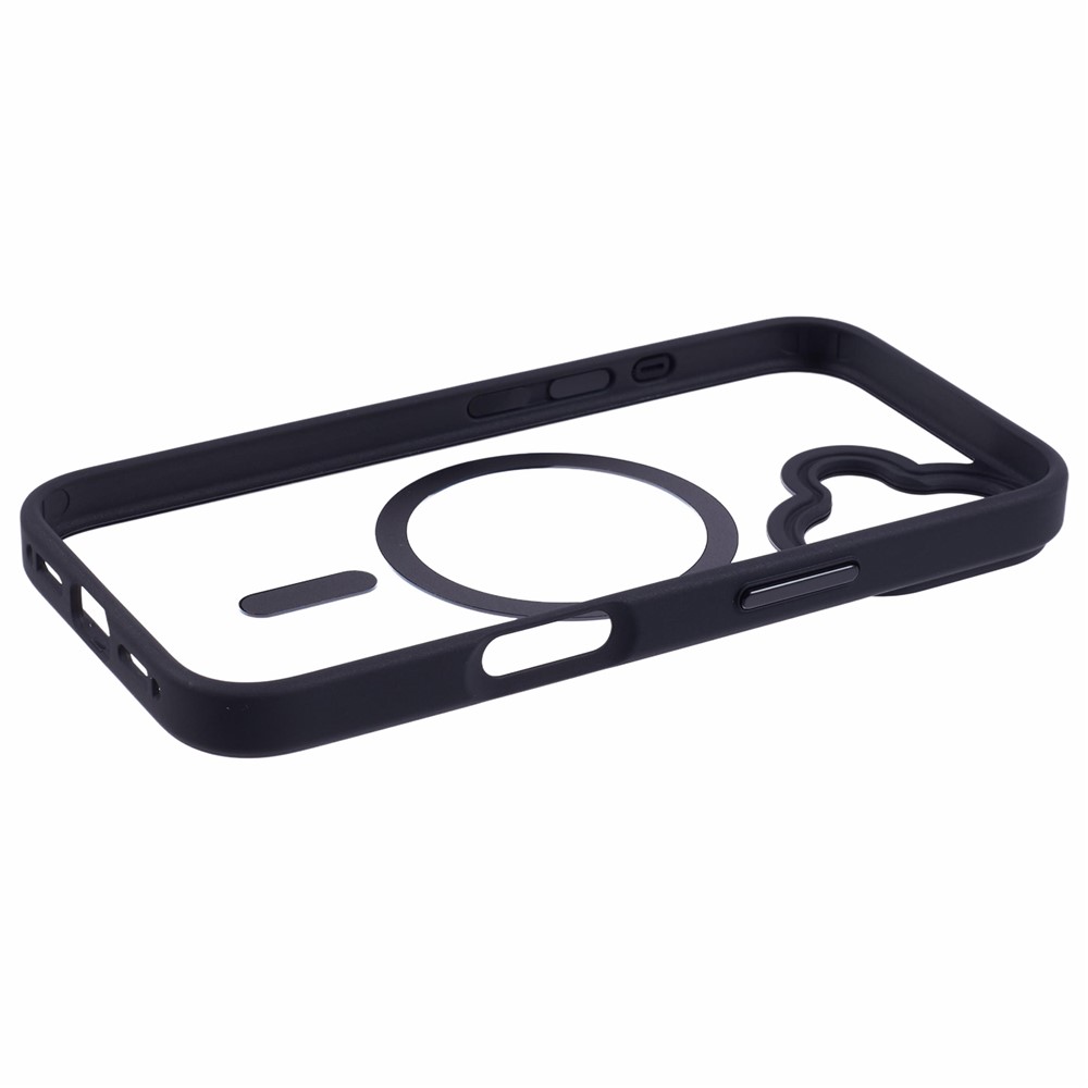 iPhone 16 - TPU Clear Cover With MagSafe Black — estuche (foto 5 de 7)