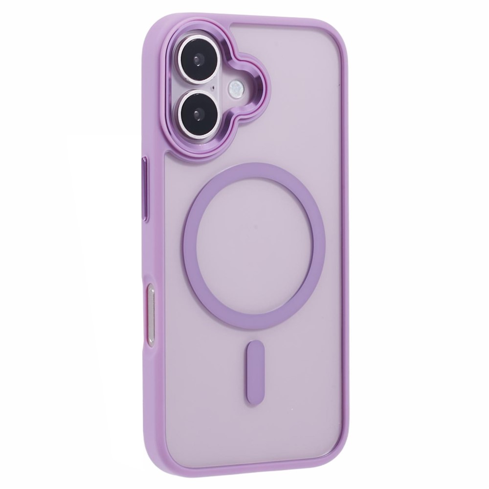 iPhone 16 - TPU Clear Cover With MagSafe Purple — estuche (foto 3 de 7)
