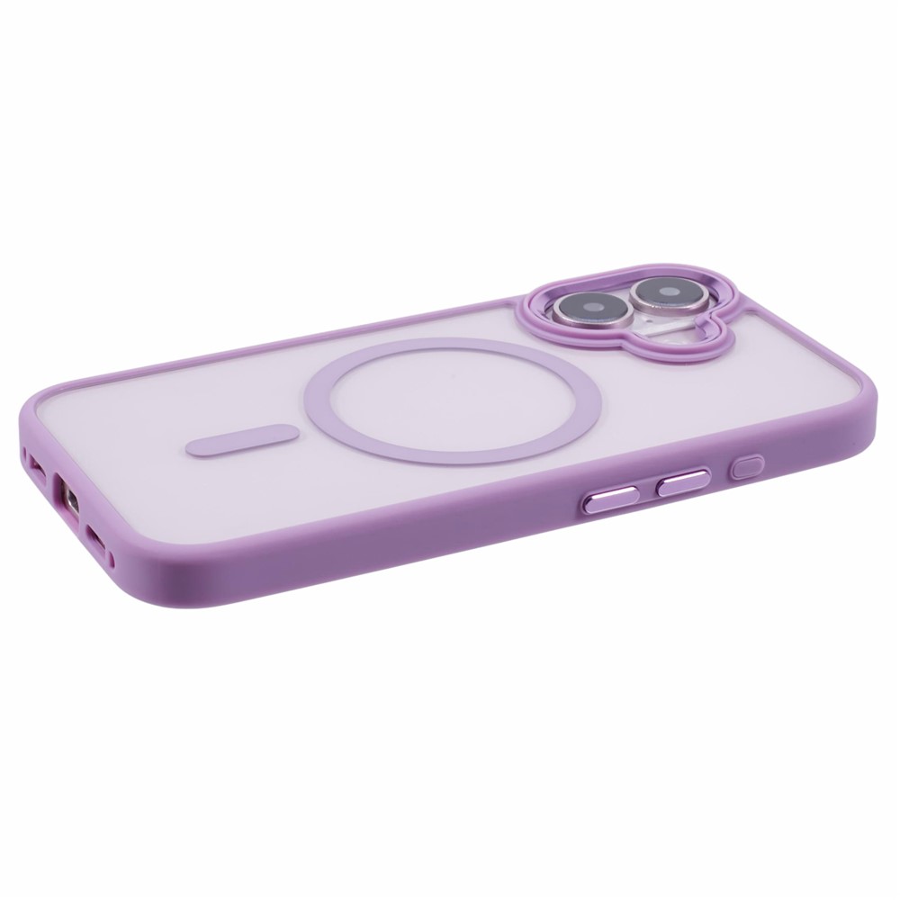 iPhone 16 - TPU Clear Cover With MagSafe Purple — estuche (foto 6 de 7)