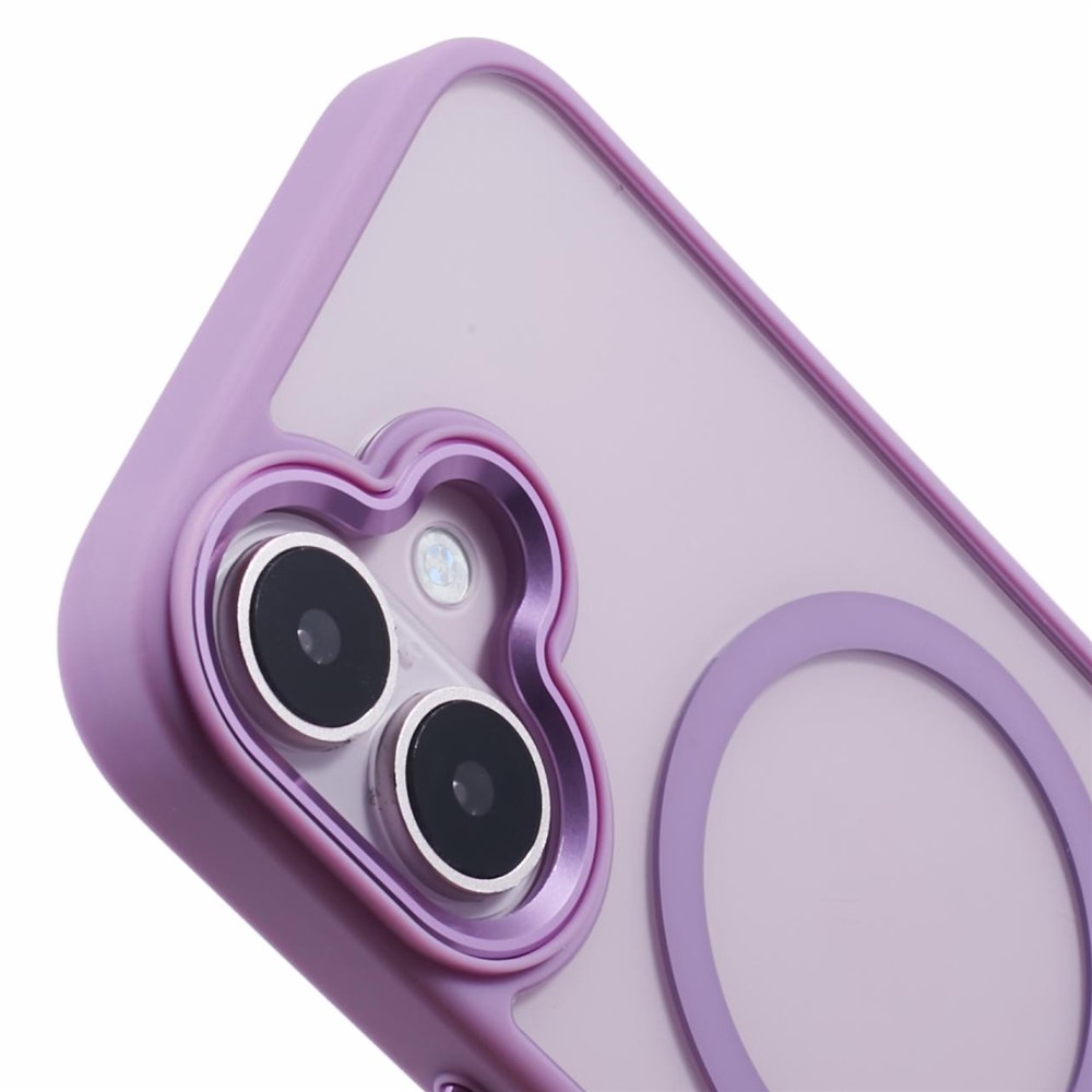 iPhone 16 - TPU Clear Cover With MagSafe Purple — estuche (foto 7 de 7)