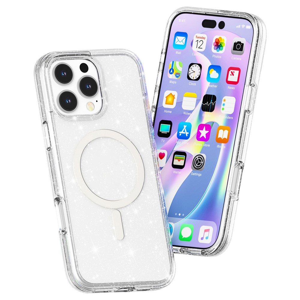 iPhone 16 Pro - Glitter Powder With MagSafe White — estuche (foto 3 de 8)