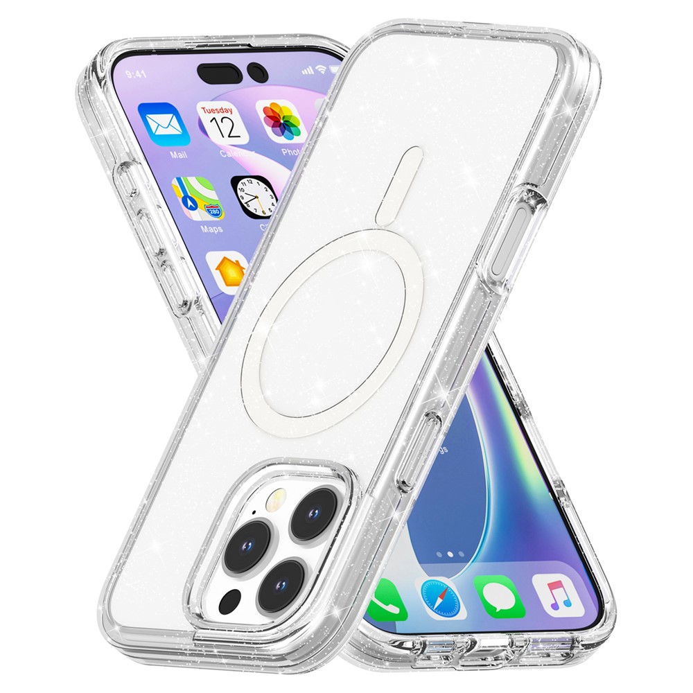 iPhone 16 Pro - Glitter Powder With MagSafe White — estuche (foto 4 de 8)