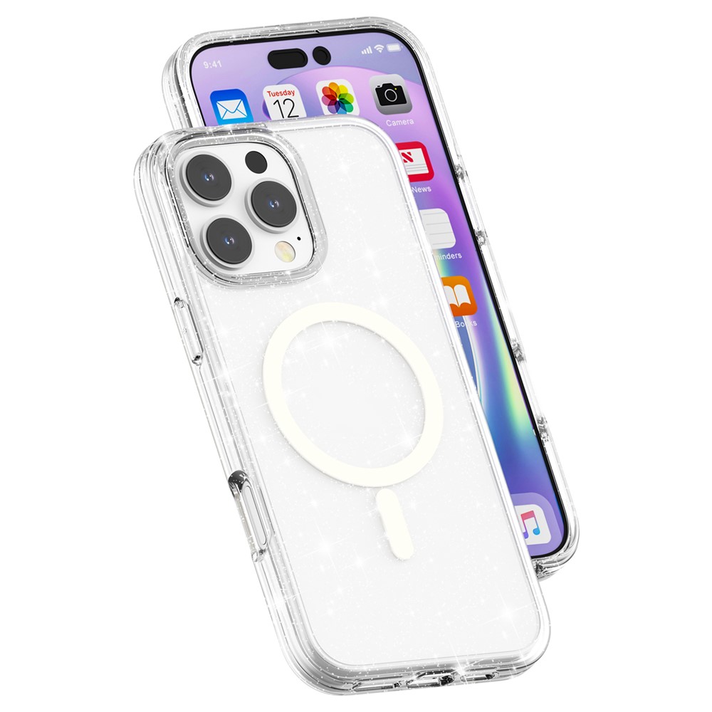iPhone 16 Pro - Glitter Powder With MagSafe White — estuche (foto 5 de 8)