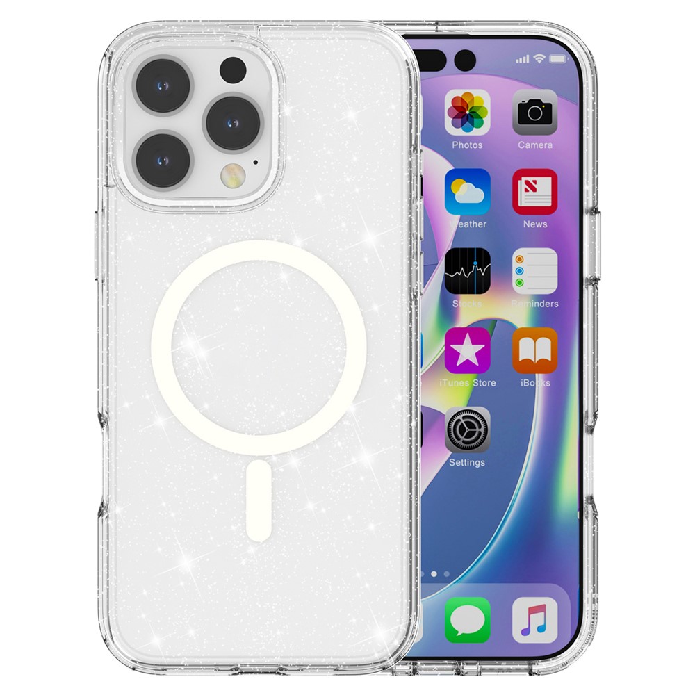 iPhone 16 Pro - Glitter Powder With MagSafe White — estuche (foto 7 de 8)