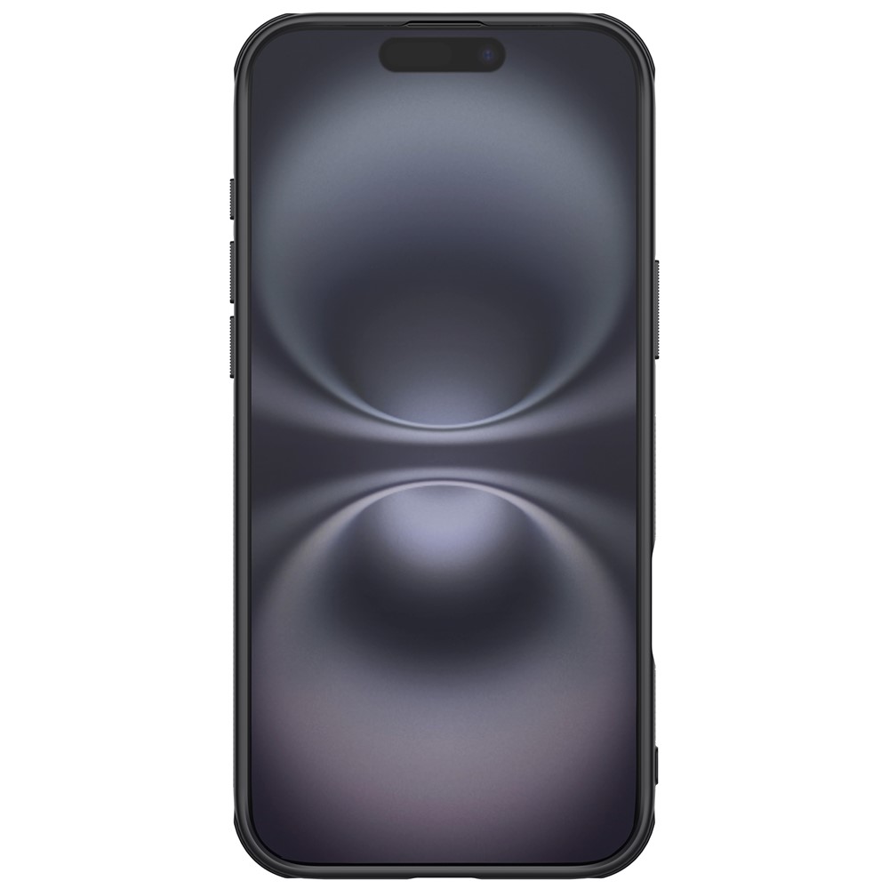 iPhone 16 - NILLKIN Frosted With Logo Hole Black — estuche (foto 3 de 10)