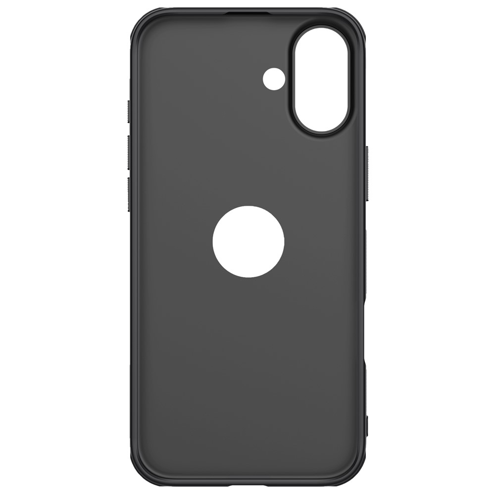 iPhone 16 - NILLKIN Frosted With Logo Hole Black — estuche (foto 4 de 10)