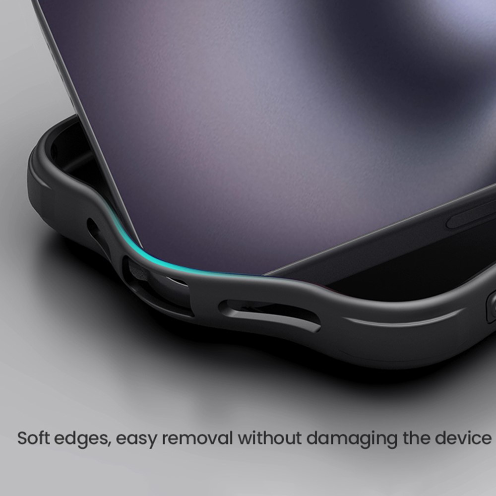 iPhone 16 - NILLKIN Frosted With Logo Hole Black — estuche (foto 9 de 10)