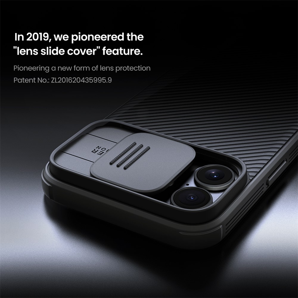 iPhone 16 - NILLKIN CamShield Black — estuche (foto 6 de 11)