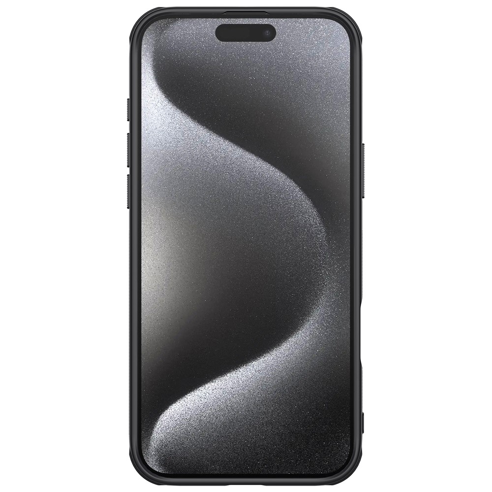iPhone 16 Pro - NILLKIN Frosted Black — estuche (foto 4 de 11)