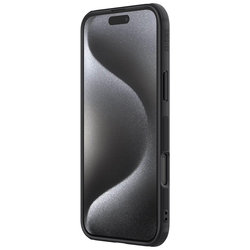 iPhone 16 Pro - NILLKIN Frosted Black — estuche (foto 5 de 11)
