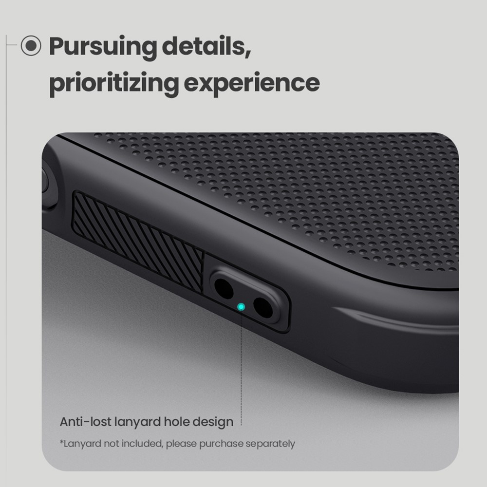 iPhone 16 Pro - NILLKIN Frosted Black — estuche (foto 9 de 11)