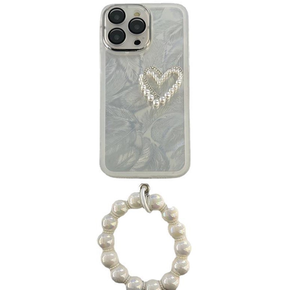 iPhone 16 Pro Max - Electroplating With Beaded Strap Double Love
