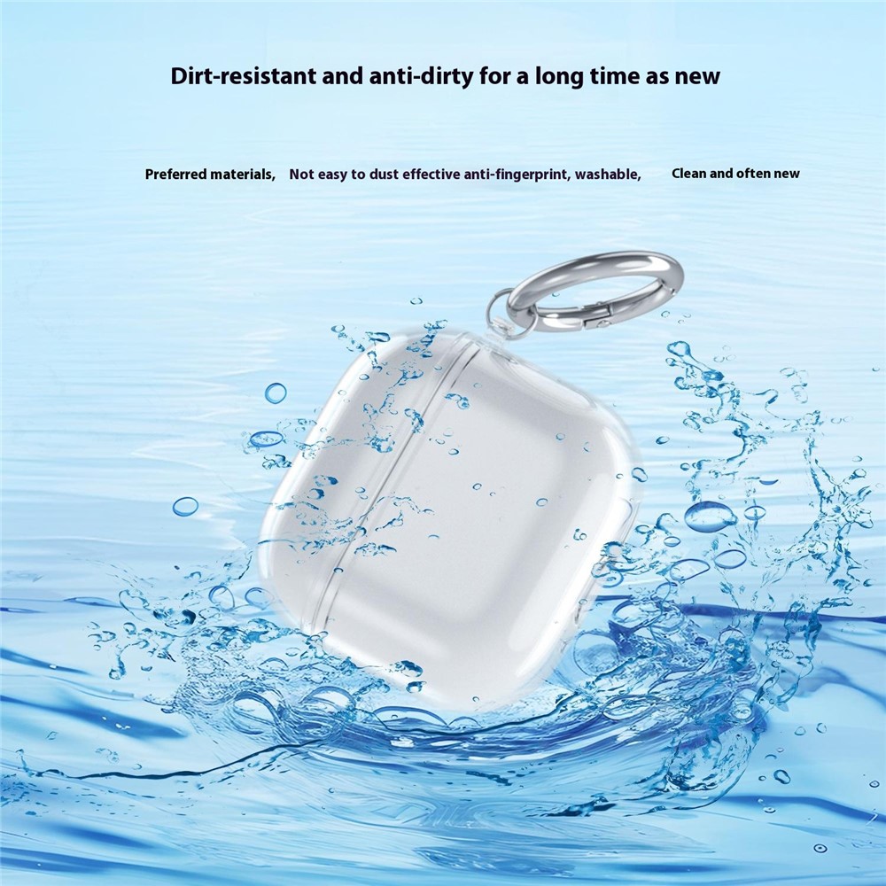Apple AirPods 4 - TPU Glitter Transparent — estuche (foto 11 de 12)
