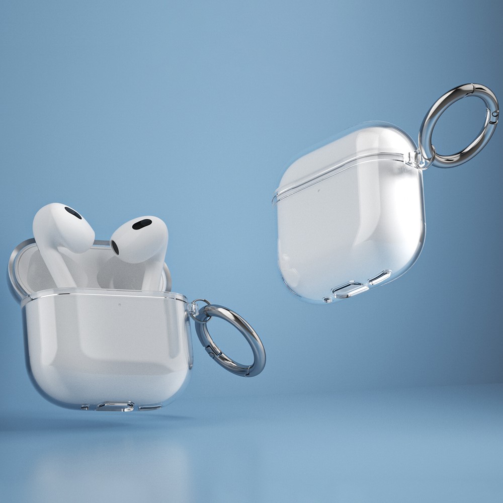 Apple AirPods 4 - TPU Glitter Transparent — estuche (foto 2 de 12)
