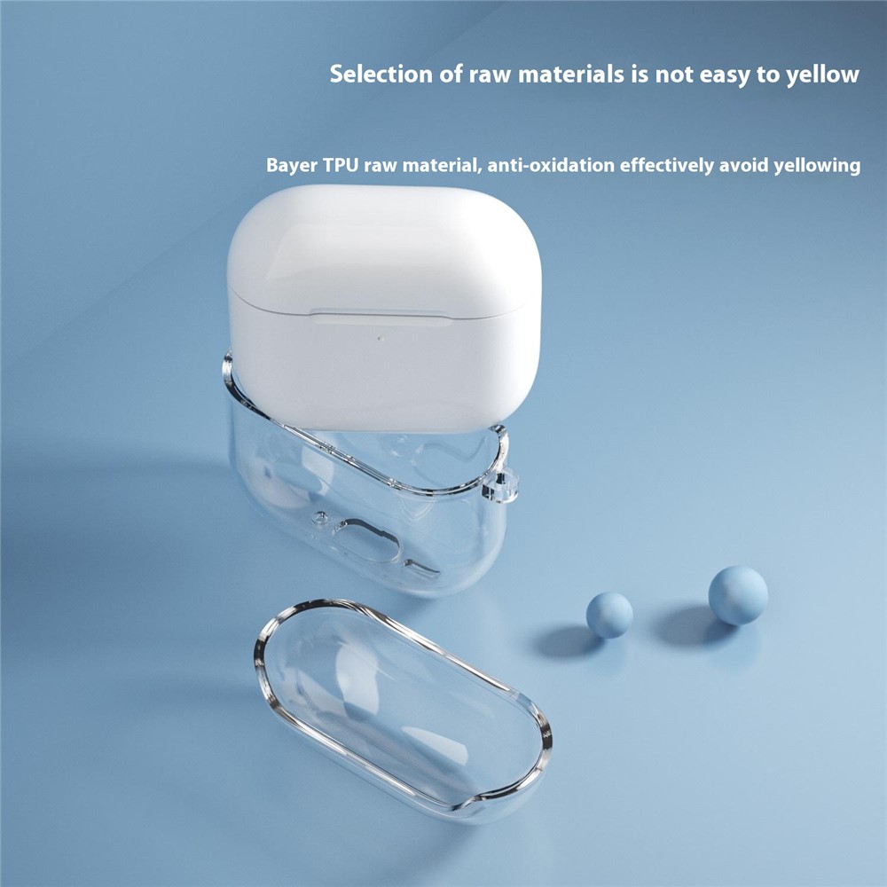 Apple AirPods 4 - TPU Glitter Transparent — estuche (foto 3 de 12)