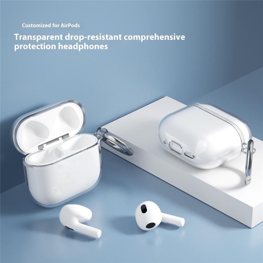 Apple AirPods 4 - TPU Glitter Transparent — estuche (foto 4 de 12)
