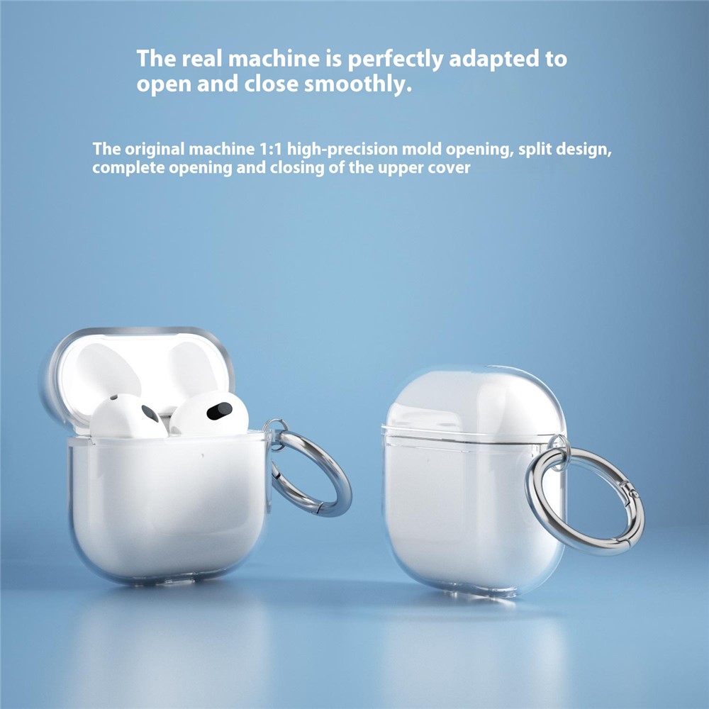 Apple AirPods 4 - TPU Glitter Transparent — estuche (foto 7 de 12)