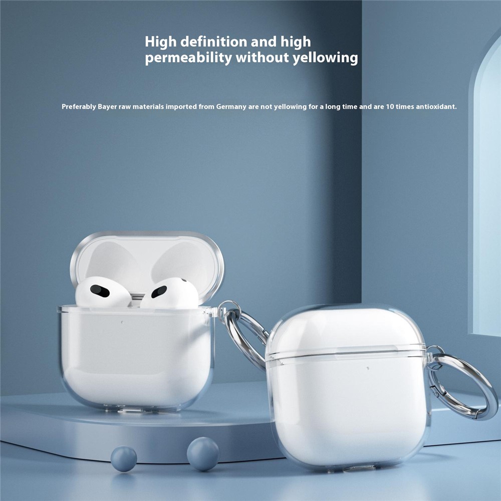 Apple AirPods 4 - TPU Glitter Transparent — estuche (foto 8 de 12)