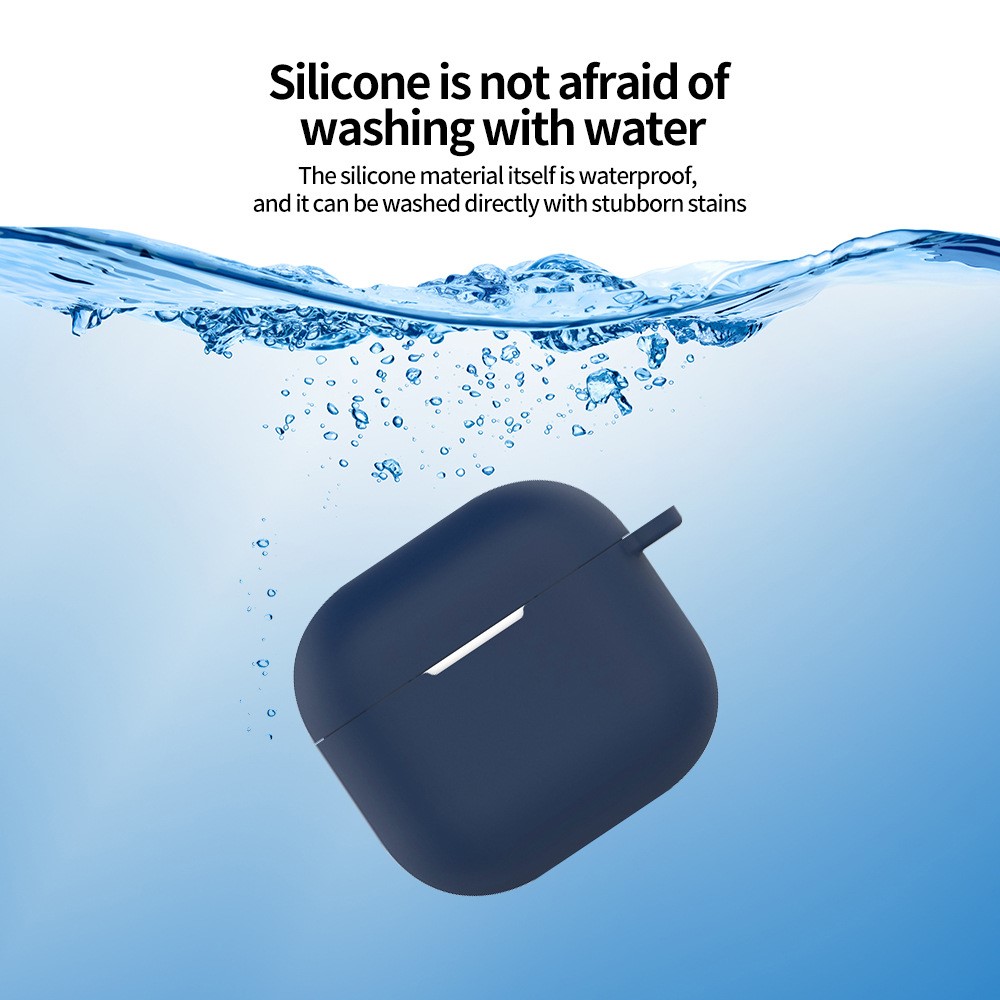 Apple AirPods 4 - Silicone Case With Hook Midnight Blue — estuche (foto 3 de 7)
