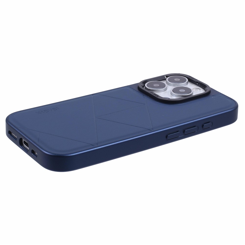 iPhone 16 Pro Max - X-LEVEL Geometric Leather Blue — estuche (foto 5 de 6)