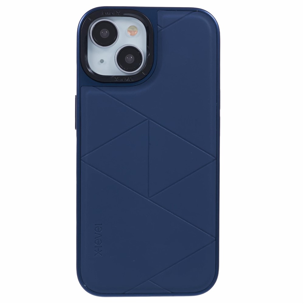 iPhone 15 - X-LEVEL Geometric Leather Blue — estuche (foto 3 de 6)