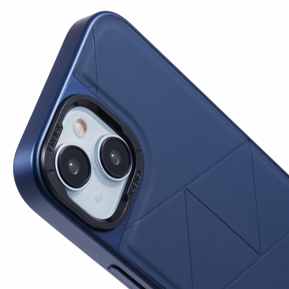 iPhone 15 - X-LEVEL Geometric Leather Blue — estuche (foto 6 de 6)